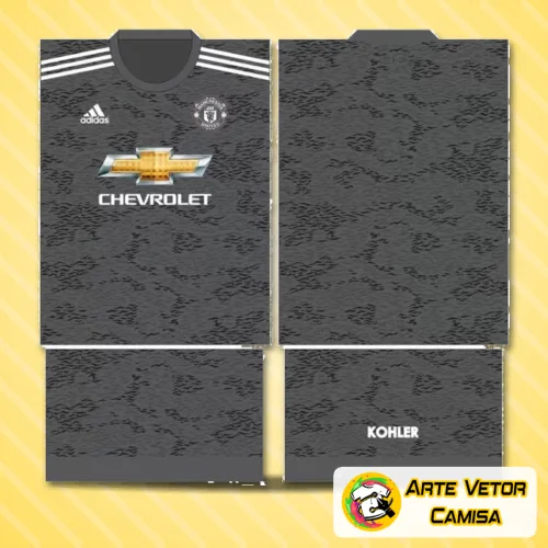 Camisa do Manchester United com logo no peito bem destacado e uma estampa grande e vibrante nas costas que chama atenção, ideal para fãs do time renovarem o estilo com design moderno e impactante.