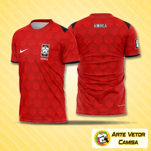Foto de uma camisa com logo no peito evidente e uma estampa grande nas costas moderna que transmite estilo futurista e design coreano inovador, perfeita para amantes de moda esportiva e coleções temáticas.
