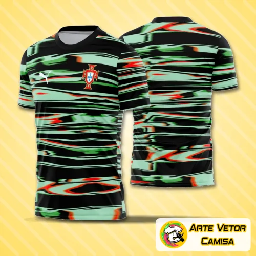 Arte Camisa Portugal Pré-Jogo 2025-26