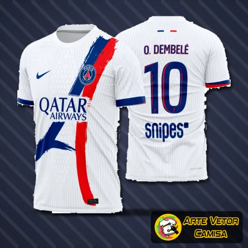 Arte Camisa PSG Reserva 2025-26