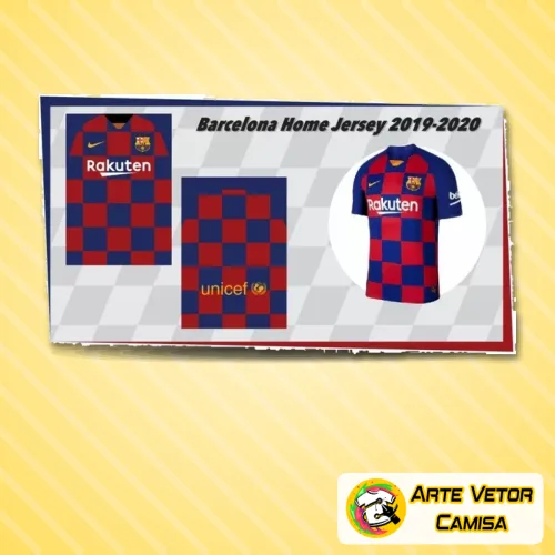 Camisa Barcelonense com logo no peito e estampa grande nas costas, apresentando design moderno e detalhes vibrantes que resaltam a paixão pelo time.