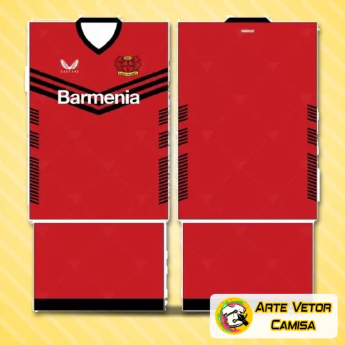 Foto da camisa conceito Bayern München 2024 com logo no peito e estampa grande nas costas vibrante e detalhada, exibindo design moderno e cores marcantes que representam a paixão pelo time.
