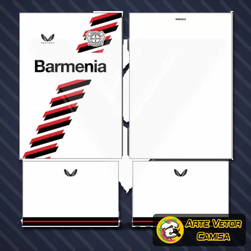 Imagem de camisa com logo no peito e estampa grande nas costas, design moderno inspirado no Bayern München para 2024, destacando cores vibrantes e detalhes únicos que realçam o estilo esportivo.