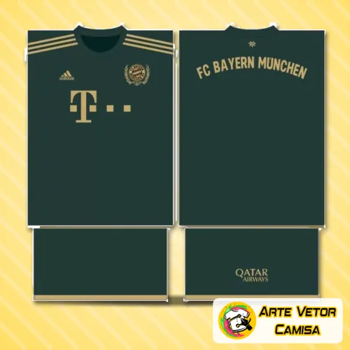 Camisa com logo no peito e estampa grande nas costas. Visual moderno e elegante, inspirado no estilo Bayern München 2024, com cores vibrantes e detalhes que destacam a identidade do time.