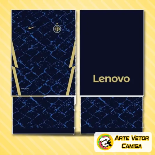 Camisa do Inter de Milão 2024 com logo no peito e estampa grande nas costas exibindo design moderno e cores vibrantes que destacam o estilo único do clube italiano.