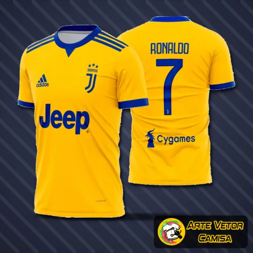 Camisa da Juventus com logo no peito destacando seu design elegante, ostentando uma estampa grande nas costas com detalhes finos e estilo moderno, perfeita para quem aprecia o futebol com autenticidade e originalidade.