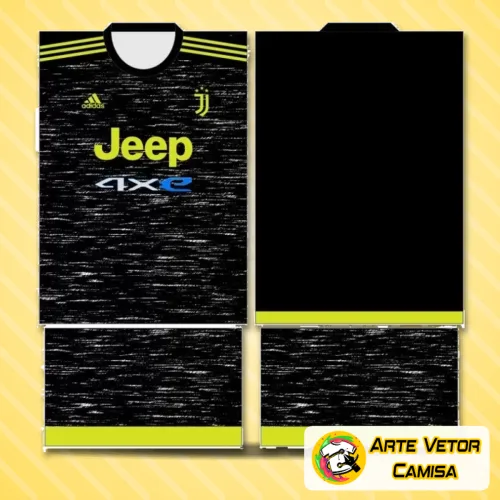 Foto da camisa Juventus com logo no peito e estampa grande nas costas exibindo detalhes precisos e design vibrante, perfeita para torcedores que valorizam estilo e identidade no visual.