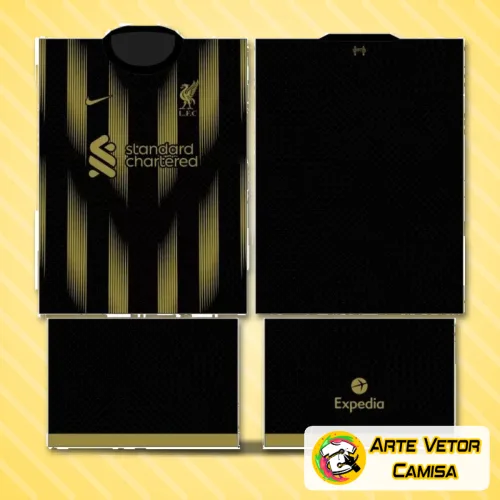 Camisa com logo no peito e estampa grande nas costas, exibindo um visual moderno e esportivo com cores vibrantes, perfeita para mostrar sua paixão pelo time em grande estilo.