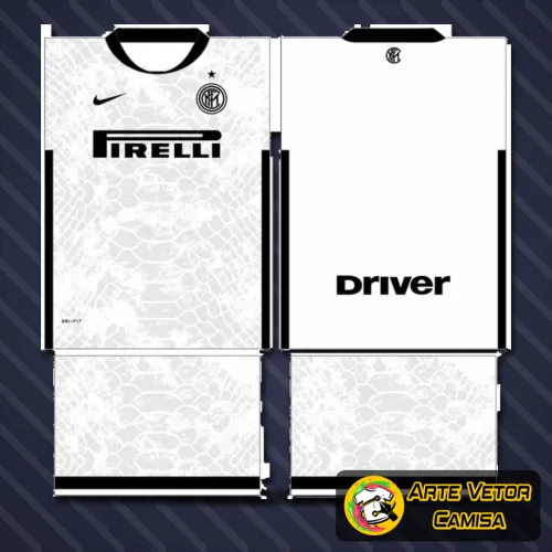 Camisa do Inter de Milão 2024 com logo no peito e estampa grande nas costas em design moderno e vibrante que destaca as cores tradicionais do time com visual arrojado e esportivo