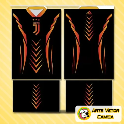 Camisa do Juventus com logo no peito destacado e estampa grande nas costas mostrando identidade do clube em design único e vibrante, ideal para fãs exibirem seu orgulho em cada detalhe.