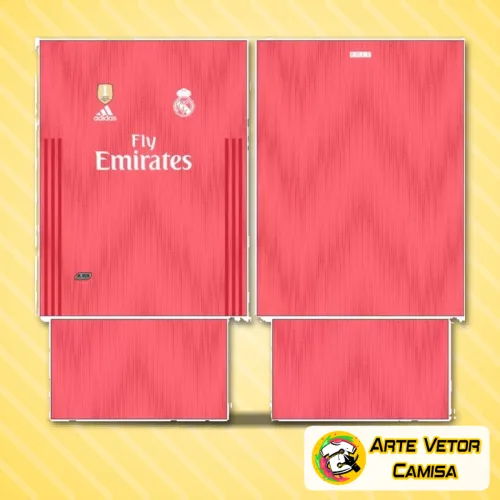 Camisa do Real Madrid com logo no peito e estampa grande nas costas, apresentando design inspirado no visual clássico de 2015, destacando detalhes tradicionais em cores vibrantes que remetem à história do clube.