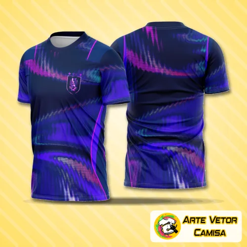 Camisa URUGUAY AWAY com logo no peito e estampa grande nas costas, design moderno e elegante, representando o estilo esportivo e identidade nacional com destaque para detalhes únicos e acabamento impecável.