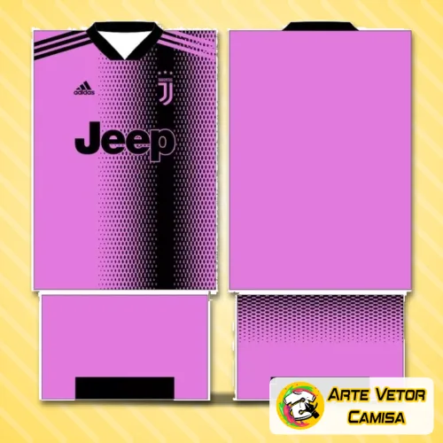 Camisa Juventus com logo no peito e estampa grande nas costas, exibindo design moderno e com detalhes que valorizam a paixão pelo time em um visual atraente e marcante.