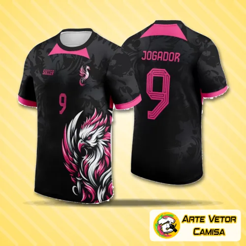 Arte Vetor Camisa InterClasse Fenix 2024 Rosa