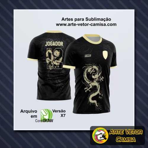 Camiseta com logo no peito e estampa grande nas costas, apresentando design moderno e vibrante ideal para eventos interclasses, destacando cores intensas e visual marcante.