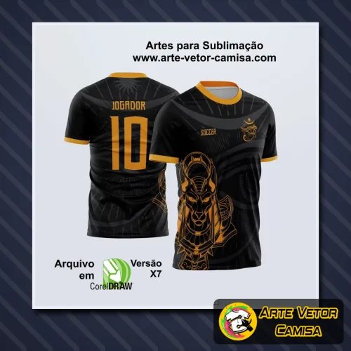 Camisa com logo no peito e estampa grande nas costas vibrante e detalhada, perfeita para destacar em eventos interclasses com design moderno e atraente.
