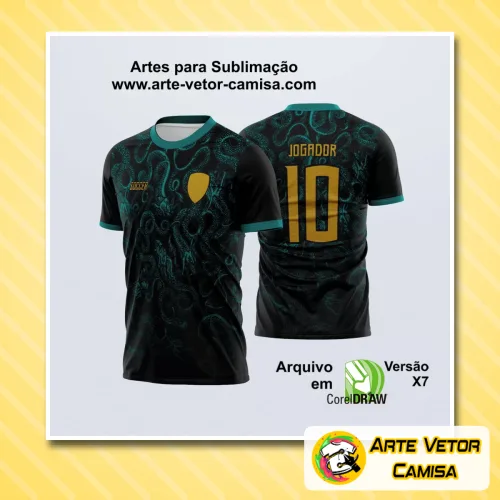 Camisa com logo no peito elegante e estampa grande nas costas vibrante, ideal para eventos interclasse que buscam destacar a identidade da turma com estilo e personalidade marcante.