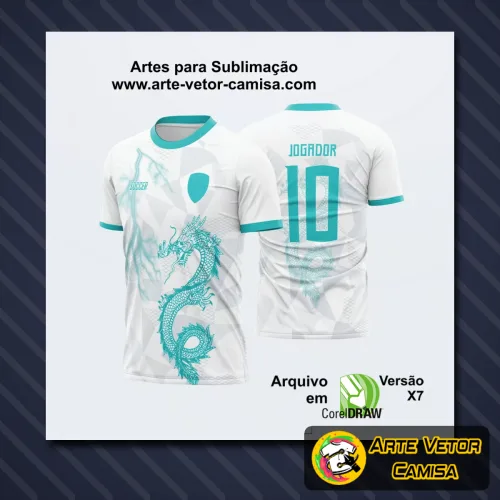 Camisa com logo no peito destacado e estampa grande nas costas, perfeita para eventos interclasses, com design vibrante e moderno que chama atenção.