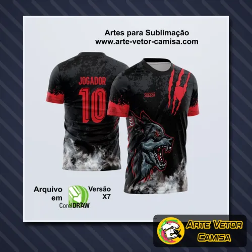 Camisa com logo no peito e estampa grande nas costas em design vibrante e moderno, perfeita para destacar a identidade da sua equipe durante o interclasse.