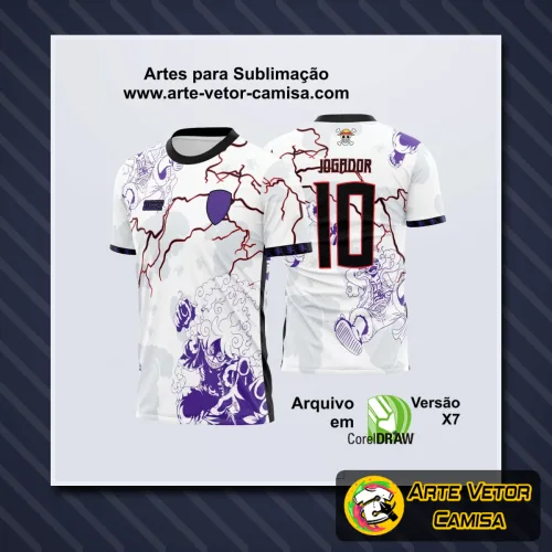 Camisa com logo no peito e estampa grande nas costas em destaque, exibindo design personalizado que une estilo e identidade para eventos interclasses.