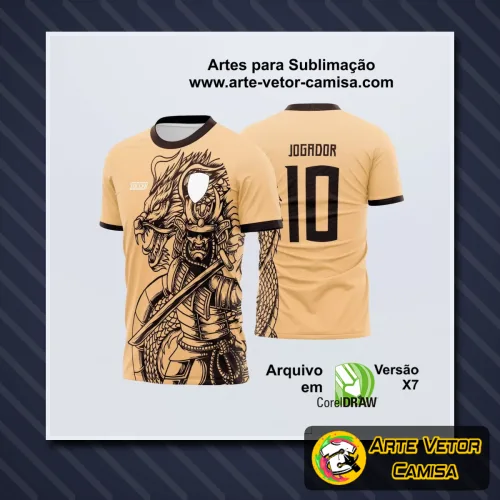 Camisa com logo no peito e estampa grande nas costas em design moderno, ideal para eventos interclasses com estilo único e visual impactante que destaca a identidade da equipe.