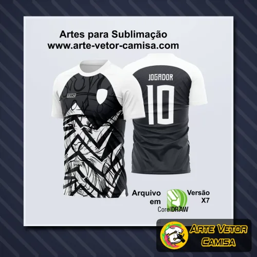 Camisa com logo no peito e estampa grande nas costas, destacando design moderno e vibrante ideal para eventos escolares e campeonatos entre turmas, mostrando identidade única e espírito de equipe.