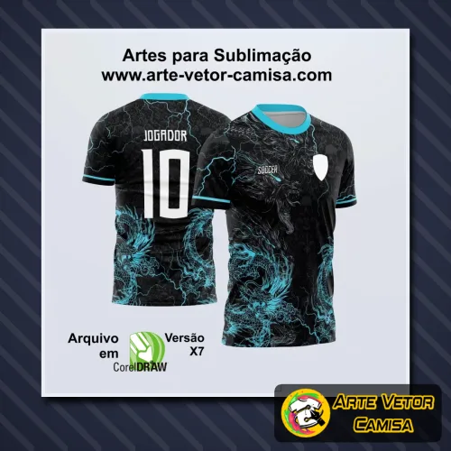 Camisa com logo no peito e estampa grande nas costas, com design moderno e vibrante, perfeita para eventos interclasses e turmas, mostrando estilo e personalidade em cada detalhe.