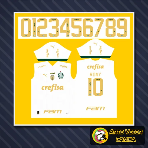 Arte Vetor Camisa Palmeiras Reserva PUMA 2024