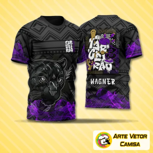 Arte Vetor Camisa Pantera Negra Terceirão 2024 modelo 01