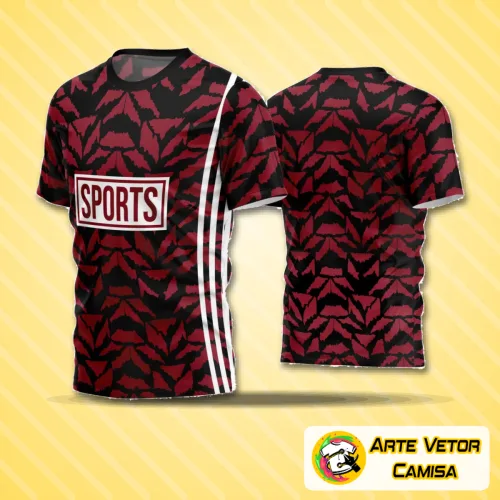 Camisa de futebol com logo no peito e estampa grande nas costas, design vibrante e moderno para times amadores, destacando estilo e personalidade em cada detalhe.