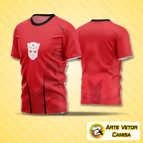 Camisa de futebol amador com logo no peito e estampa grande nas costas, design moderno e cores vibrantes que destacam o estilo esportivo perfeito para qualquer time.