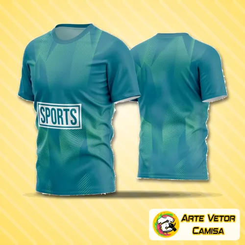 Camisa de futebol amador com logo no peito e estampa grande nas costas, apresentando design moderno e atraente com combinação de cores vibrantes e detalhes que ressaltam o estilo esportivo.