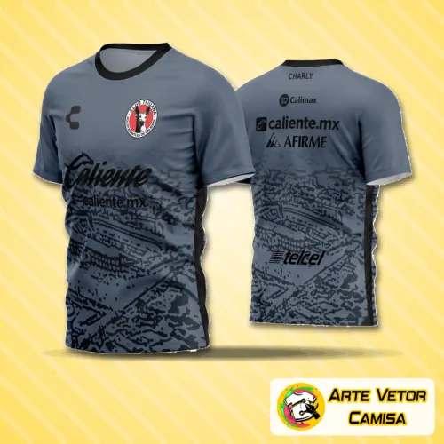 Camisa esportiva com logo no peito e estampa grande nas costas, ideal para times amadores que buscam estilo e personalidade no campo, combinando cores vibrantes e design moderno.