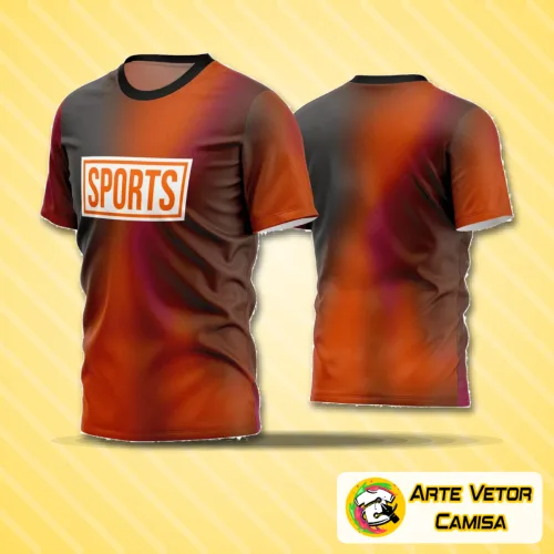 Camisa de futebol amador com logo no peito e estampa grande nas costas, apresentando cores vibrantes e design moderno para destaque em campo e torcida.