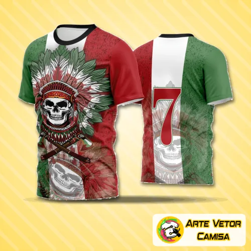 Camisa de futebol amador com logo no peito e estampa grande nas costas, combinando design moderno e cores vibrantes para destacar sua equipe em campo.