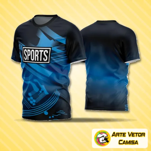 Camisa de futebol amador com logo no peito e estampa grande nas costas, em cores vibrantes e design moderno, perfeita para partidas e treinos.