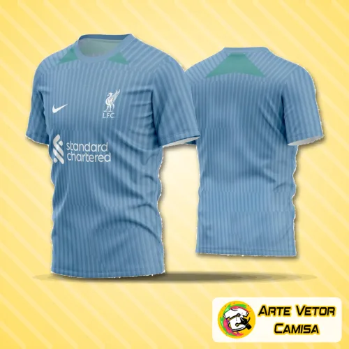 Camisa de futebol amador com logo no peito e estampa grande nas costas destacando design moderno e cores vibrantes, ideal para jogos e treinos com estilo e identidade única.