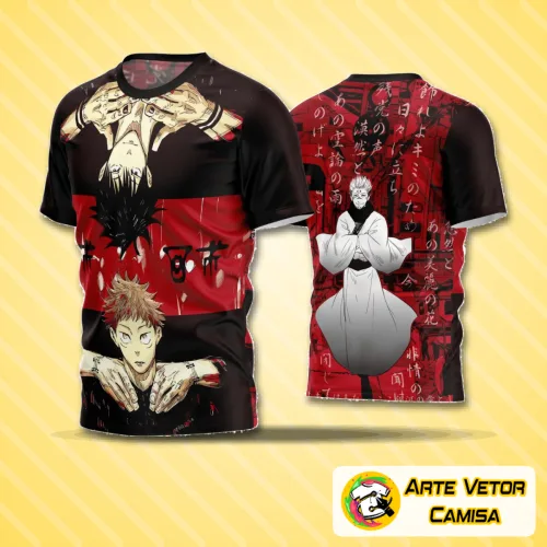 Camisa de futebol amador com logo no peito e estampa grande nas costas, exibindo design moderno e cores vibrantes que valorizam o estilo esportivo em campo.