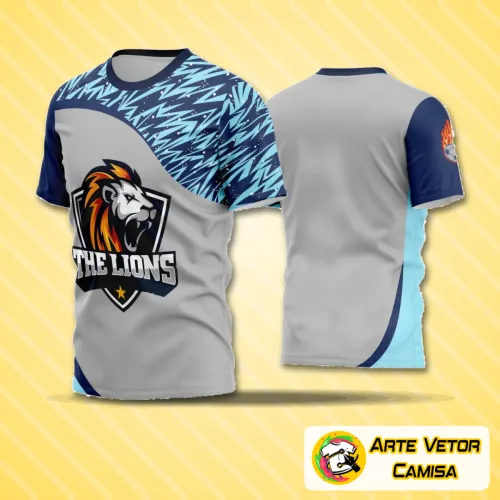 Camisa de futebol amador com logo visível no peito e estampa grande colorida nas costas, design moderno e vibrante, perfeita para partidas esportivas e torcidas apaixonadas.