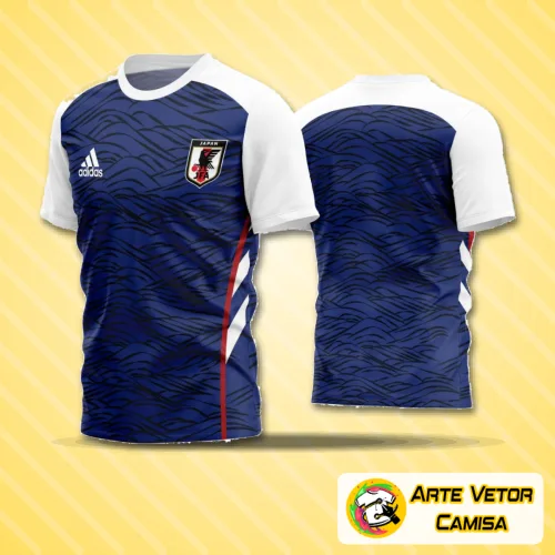 Camisa de futebol amador com logo no peito e estampa grande nas costas, design moderno e vibrante, perfeita para jogos e eventos esportivos, com cores marcantes e visual profissional.