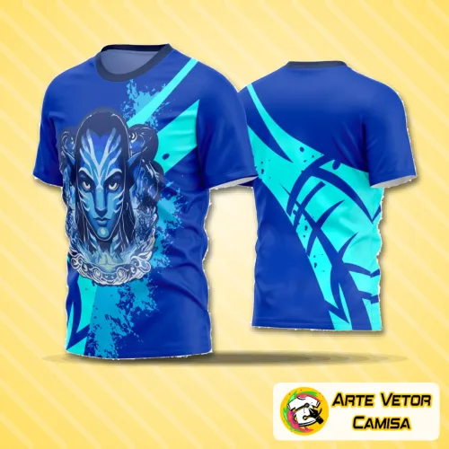 Camisa de futebol amador com logo no peito bem visível e estampa grande nas costas, exibindo design moderno e cores vibrantes, perfeita para times que buscam identidade visual marcante em campo.