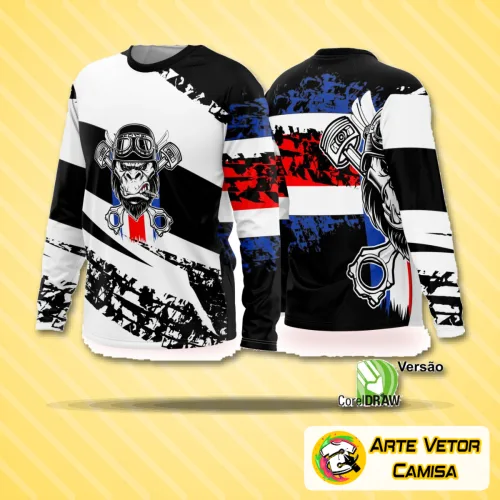 Camisa de futebol amador com logo no peito e estampa grande nas costas em cores vibrantes, mostrando estilo moderno e acabamento impecável ideal para jogos e treinos.
