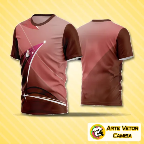 Camisa de futebol amador com logo no peito e estampa grande nas costas, exibindo design moderno e vibrante para destacar sua equipe em campo com estilo e personalidade.