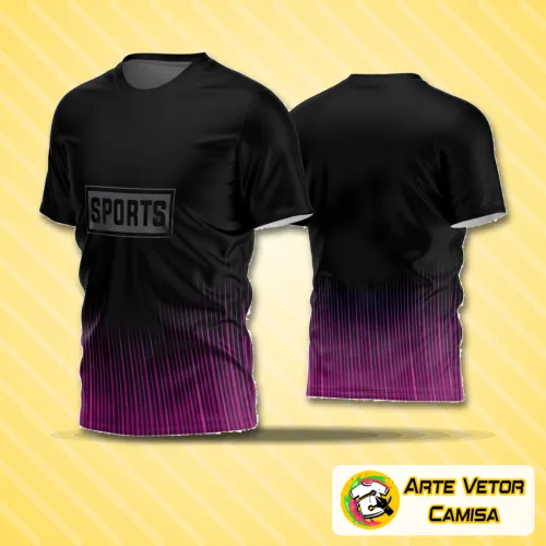 Camisa de futebol amador com logo no peito e estampa grande nas costas, apresentando design moderno e cores vibrantes ideais para quem busca estilo e autenticidade em campo.