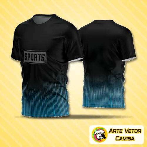 Camisa de futebol amador com logo no peito e estampa grande nas costas em cores vibrantes, design moderno e acabamento detalhado para destaque no campo e torcidas apaixonadas.