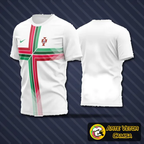 Camisa de futebol amador com logo no peito e estampa grande nas costas em destaque, combina design moderno e conforto visual perfeito para times locais.