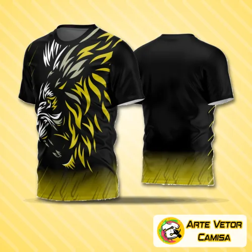Camisa de futebol amador com logo no peito destacado e estampa grande nas costas mostrando design moderno e vibrante, ideal para times que buscam estilo e identidade em campo.