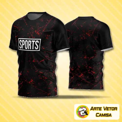 Camisa de futebol amador com logo no peito e estampa grande nas costas em design tradicional e marcante, ideal para partidas e times amadores que buscam estilo e conforto visual em campo.