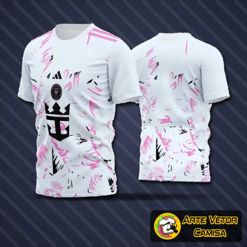 Camisa de futebol amador com logo no peito e estampa grande nas costas, apresentando design moderno e cores vibrantes que destacam o time em campo com estilo e personalidade.