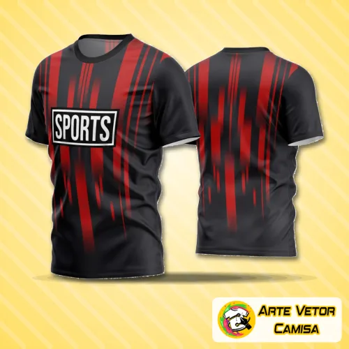 Camisa de futebol amador com logo discreto no peito e uma estampa grande nas costas que destaca o time, em cores vibrantes e design moderno ideal para equipes que buscam estilo e identidade única.